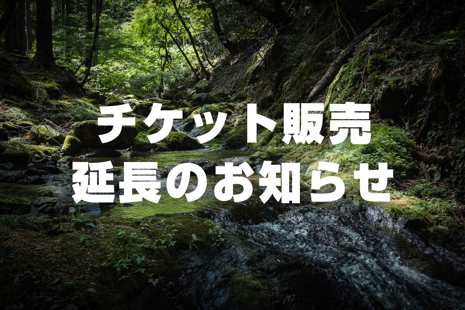 一般参加チケット販売、期間延長のお知らせ